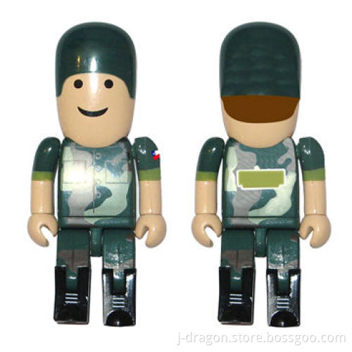 Soldier-shaped USB Pen Drive, JP270, Supports Plug-and-play